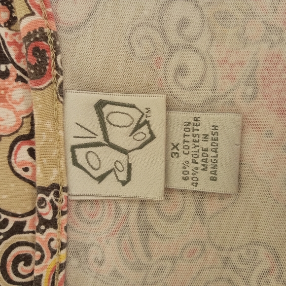 3X Butterfly print Fashion Bug scalloped neck Top - Picture 6 of 8